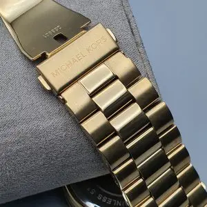 Michael Kors Women’s Analog Stainless Steel Beige Dial 45mm Watch MK5473