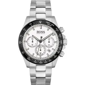 Hugo Boss Men’s Chronograph Quartz Stainless Steel White Dial 43mm Watch 1513875