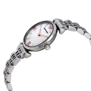 Emporio Armani Women’s Stainless Steel Mother of Pearl Dial 32mm Watch AR11204