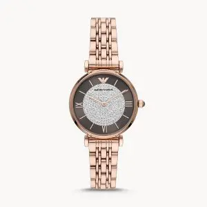 Emporio Armani Women’s Quartz Stainless Steel Brown Dial 32mm Watch AR11402
