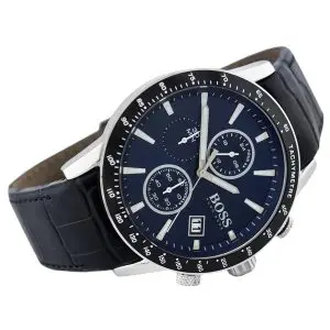 Hugo Boss Men’s Chronograph Quartz Stainless Steel Blue Dial 44mm Watch 1513391