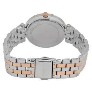 Michael Kors Women’s Quartz Stainless Steel Blue Mother of Pearl Dial 33mm Watch MK3651