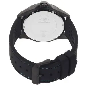 Guess Men’s Quartz Silicone Strap Black Dial 44mm Watch W1108G5