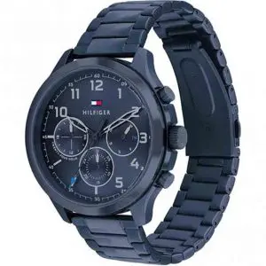 Tommy Hilfiger Men’s Quartz Stainless Steel Blue Dial 45mm Watch 1791853