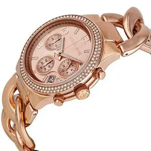 Michael Kors Women’s Quartz Stainless Steel Rose Gold Dial 38mm Watch MK3247