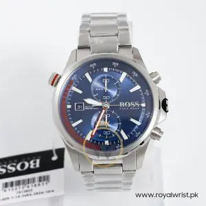 Hugo Boss Men’s Quartz Stainless Steel Blue Dial 46mm Watch 1513823