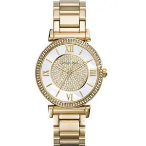 Michael Kors Women’s Quartz Stainless Steel Mother of Pearl Dial 38mm Watch MK3332