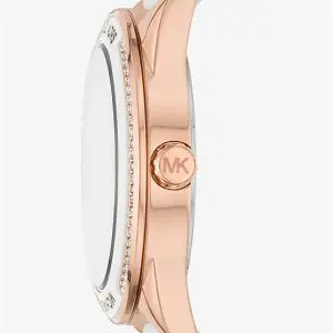 Michael Kors Women’s Quartz Silicone Strap White Dial 40mm Watch MK6945