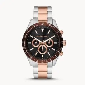 Michael Kors Men’s Quartz Stainless Steel Black Dial 45mm Watch MK8913
