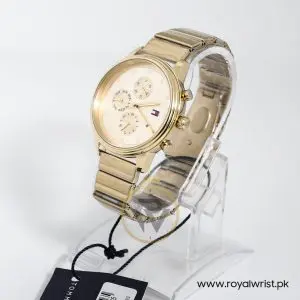 Tommy Hilfiger Women’s Quartz Stainless Steel Gold Dial 38mm Watch 1781905
