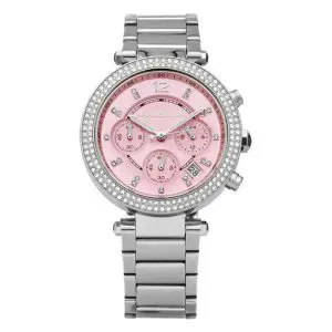 Michael Kors Women’s Quartz Stainless Steel Pink Dial 39mm Watch MK6105