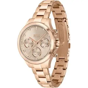 Hugo Boss Women’s Quartz Stainless Steel Rose Gold Dial 38 Watch 1502592