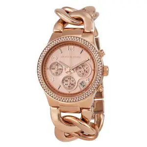 Michael Kors Women’s Quartz Stainless Steel Rose Gold Dial 38mm Watch MK3247