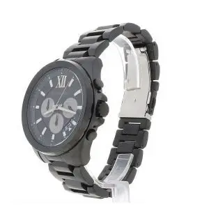 Michael Kors Men’s Quartz Stainless Steel Black Dial 45mm Watch MK8858