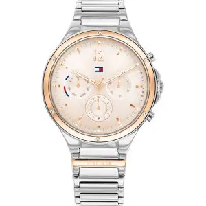 Tommy Hilfiger Women’s Quartz Stainless Steel Pink Dial 38mm Watch 1782279