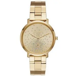 Michael Kors Women’s Quartz Stainless Steel Gold Dial Watch MK3818