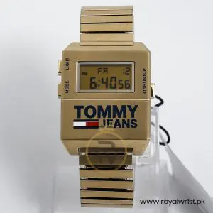Tommy Hilfiger Men’s Digital Stainless Steel Yellow Dial 32mm Watch 1791670