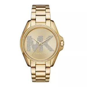 Michael Kors Women’s Quartz Stainless Steel Gold Dial 43mm Watch MK6555
