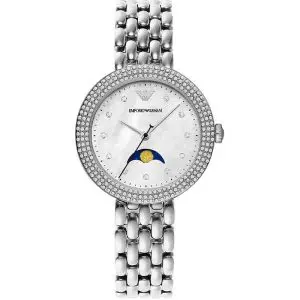 Emporio Armani Women’s Quartz Stainless Steel Mother of Pearl Dial 32mm Watch AR11461
