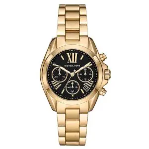 Michael Kors Women’s Chronograph Quartz Stainless Steel Black Dial 36mm Watch MK6959 (Like New)