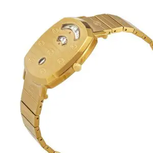 Gucci Unisex Quartz Stainless Steel Swiss Made Gold 38mm Watch YA157409