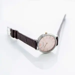 Emporio Armani Women’s Quartz Leather Strap Silver Dial 32mm Watch AR11063