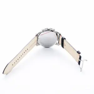 Fossil Men’s Chronograph Quartz Leather Strap Black Dial 44mm Watch FS5373