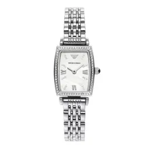Emporio Armani Women’s Analog Quartz Stainless Steel White Dial 26mm Watch AR11405