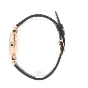 Emporio Armani Women’s Quartz Leather Strap Black Mother of Pearl Dial 32mm Watch AR11060