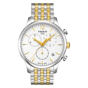 TISSOT Men’s Quartz Swiss Made Stainless Steel White Dial 42mm Watch T063.617.22.037.00