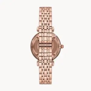 Emporio Armani Women’s Quartz Rose Gold Stainless Steel Silver Dial 32mm Watch AR11446