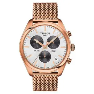 TISSOT Men’s Quartz Swiss Made Stainless Steel Silver Dial 41mm Watch T101.417.33.031
