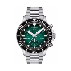 TISSOT Men’s Quartz Swiss Made Stainless Steel Green Gradient Dial 45mm Watch T120.417.11.091.01