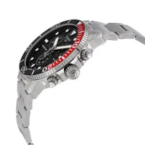 TISSOT Men’s Quartz Swiss Made Stainless Steel Black Dial 45mm Watch T120.417.11.051.01
