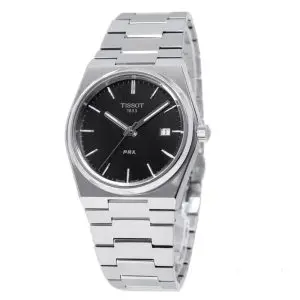 TISSOT Men’s Quartz Swiss Made Stainless Steel Black Dial 40mm Watch T137.410.11.051.00