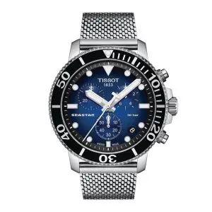 TISSOT Men’s Quartz Swiss Made Stainless Steel Blue Gradient Dial 45mm Watch T120.417.11.041.02