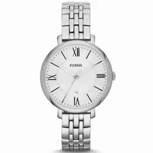 Fossil Women’s Quartz Silver Stainless Steel Silver Dial 36mm Watch ES3433