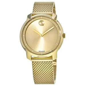 Movado Women’s Quartz Swiss Made Gold Stainless Steel Gold Dial 36mm Watch 3600242
