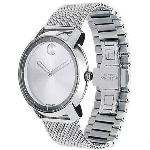 Movado Women’s Quartz Swiss Made Silver Stainless Steel Silver Dial 36mm Watch 3600241