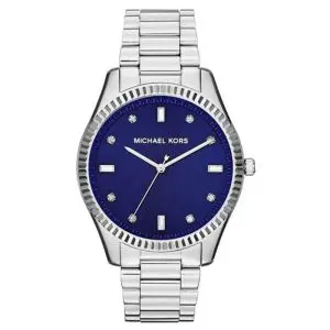 Michael Kors Men’s Quartz Silver Stainless Steel Blue Dial 41mm Watch MK3225