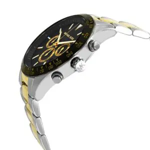 Michael Kors Men’s Quartz Two-tone Stainless Steel Black Dial 45mm Watch MK8784