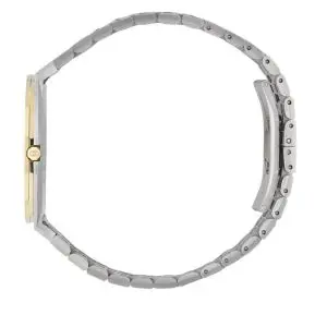 Gucci Men’s Swiss Made Quartz Silver Stainless Steel Champagne Dial 38mm Watch YA163405