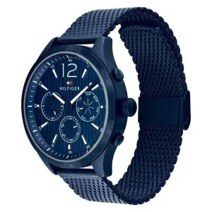 Tommy Hilfiger Men’s Quartz Blue Stainless Steel Blue Dial 44mm Watch 1791471