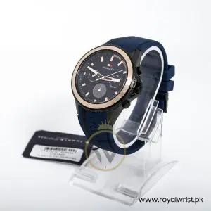 Tommy Hilfiger Men’s Quartz Blue Silicone Strap Blue Dial 44mm Watch 1791860