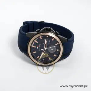 Tommy Hilfiger Men’s Quartz Blue Silicone Strap Blue Dial 44mm Watch 1791860