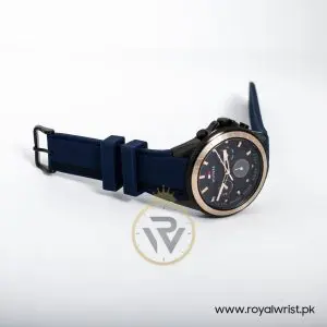Tommy Hilfiger Men’s Quartz Blue Silicone Strap Blue Dial 44mm Watch 1791860