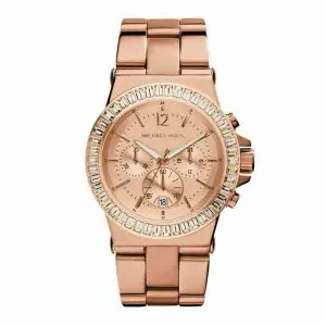 Michael Kors Women’s Quartz Rose Gold Stainless Steel Rose Gold Dial 43mm Watch MK5412