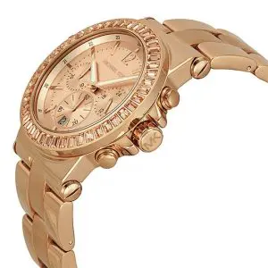 Michael Kors Women’s Quartz Rose Gold Stainless Steel Rose Gold Dial 43mm Watch MK5412