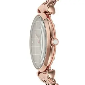 Emporio Armani Women’s Quartz Rose Gold Stainless Steel Mother Of Pearl Dial 32mm Watch AR11385