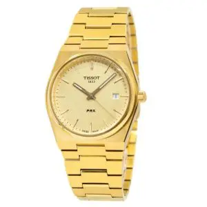 TISSOT Men’s Swiss Made Quartz Gold Stainless Steel Gold Dial 40mm Watch T137.410.33.021.00